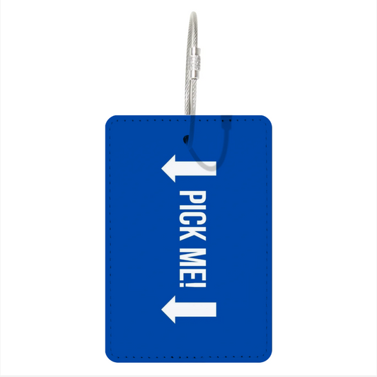 "Pick Me!" Suitcase Tag