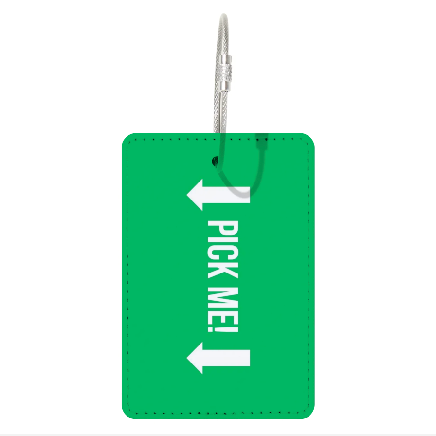"Pick Me!" Suitcase Tag